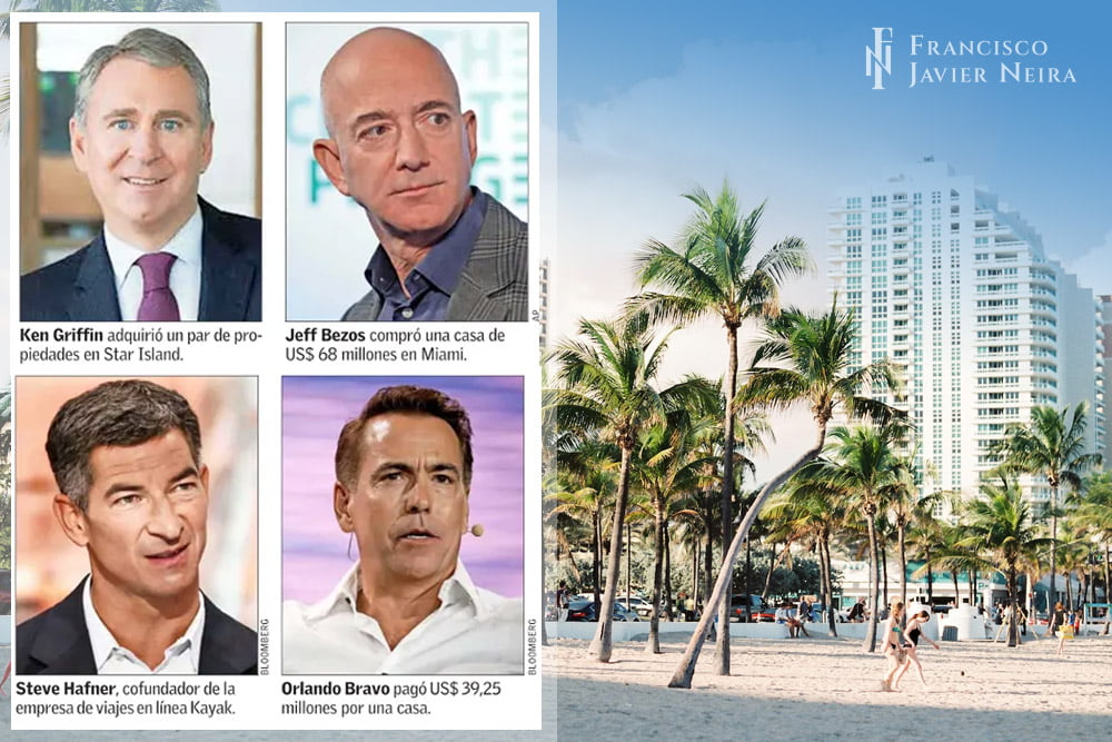 Compradores multimillonarios como Jeff Bezos han potenciado el mercado inmobiliario de lujo de Miami